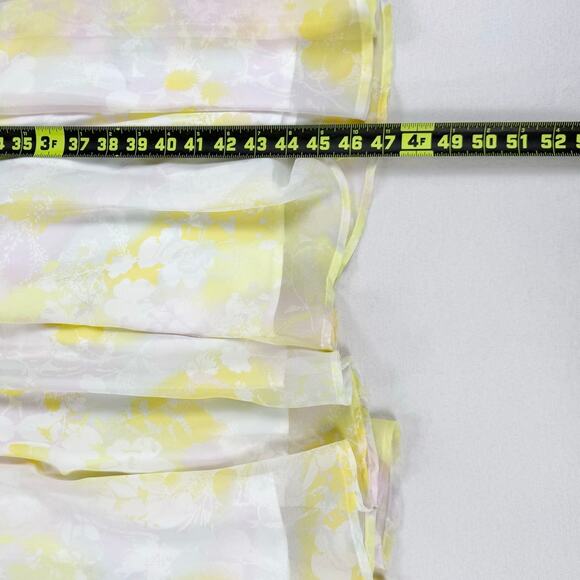 Mod Cloth Women's Flutter of Flattery Midi Dress Small Yellow Garden Girl - Picture 16 of 16